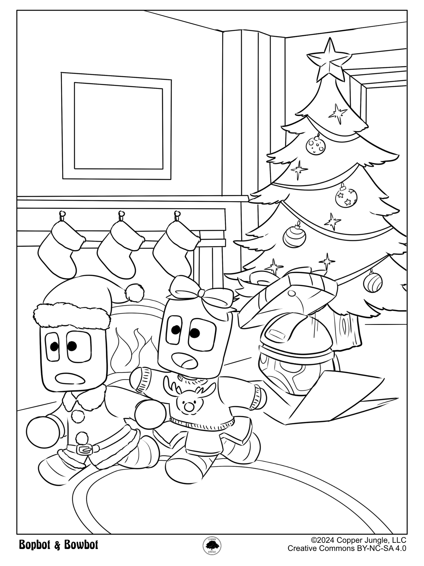 Christmas Present Coloring Page