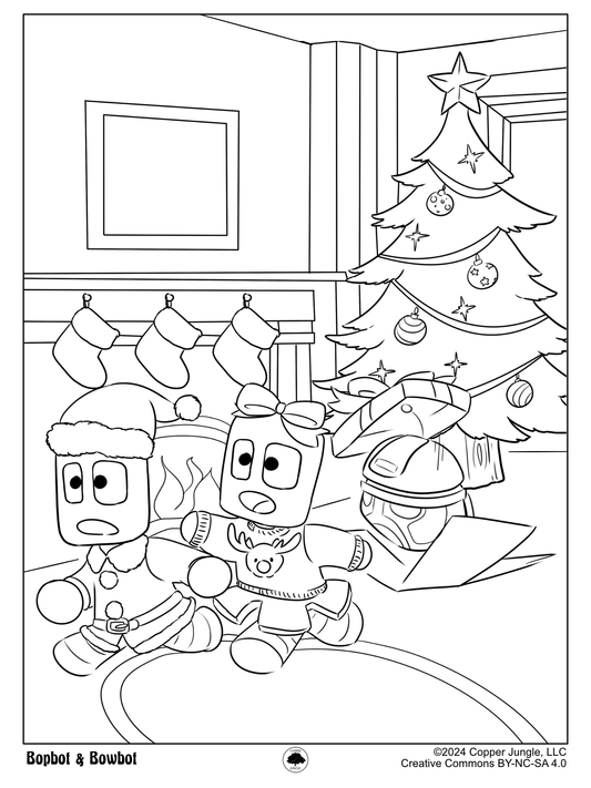 Christmas Present Coloring Page