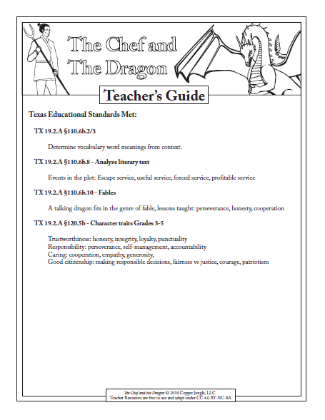 The Chef and The Dragon - Free Educator Resource Pack